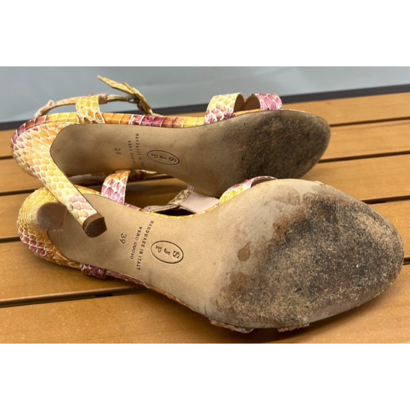 SJP Womens Sunset Pelicon Jo T Strap High Heel Sandal Z1846* Sz 39 EUR - Picture 13 of 15